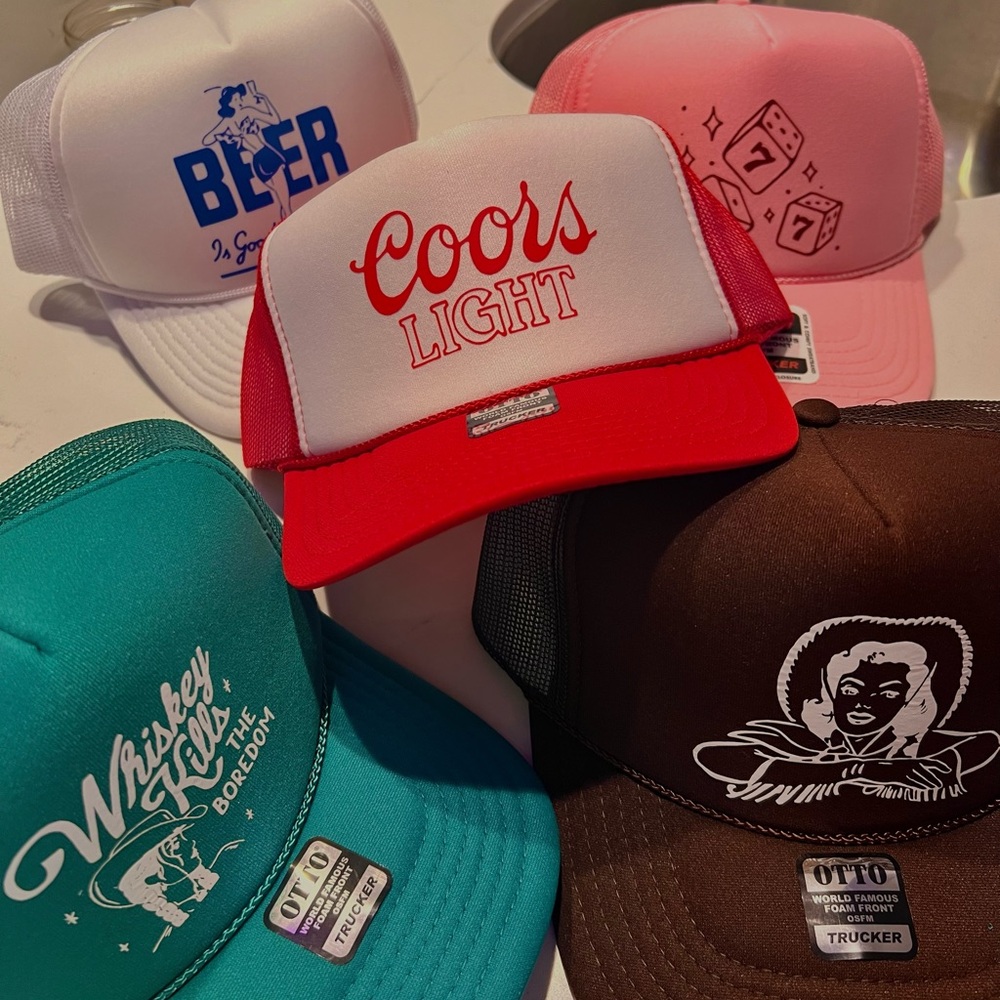 🍒 Trucker Hats Handmade in Newport Beach, CA  🍒